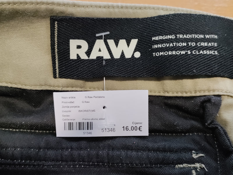 G Raw Pantalone